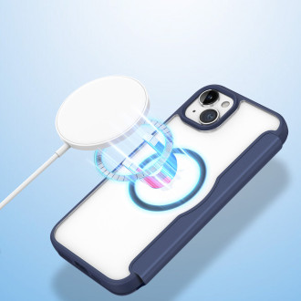 Dux Ducis Skin X Pro Magnetic Flip MagSafe Case iPhone 15 - Blue