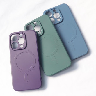 iPhone 14 Pro Max Silikonové magnetické pouzdro Magsafe - světle modré