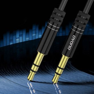 Dudao dlouhý flexibilní kabel AUX mini jack 3,5mm pružina 150cm bílá (L12 bílá)