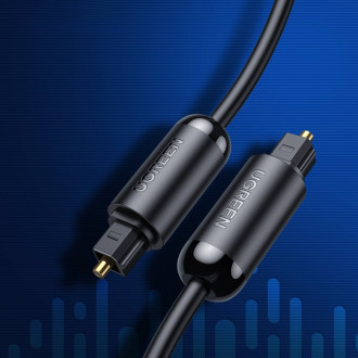 Ugreen optical cable audio cable 1.5 m digital optical fiber Toslink SPDIF gray (70891)
