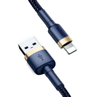 Baseus Cafule Cable odolný nylonový kabel USB / Lightning QC3.0 1,5A 2M modrý (CALKLF-CV3)