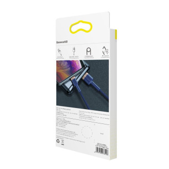 Baseus Cafule Cable odolný nylonový kabel USB / Lightning QC3.0 1,5A 2M modrý (CALKLF-CV3)