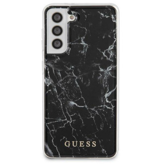 Guess GUHCS21MPCUMABK S21+ G996 černo/černé pevné pouzdro Marble