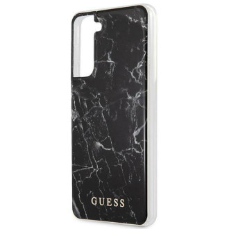Guess GUHCS21MPCUMABK S21+ G996 černo/černé pevné pouzdro Marble