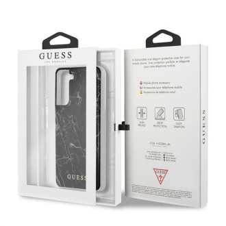 Guess GUHCS21MPCUMABK S21+ G996 černo/černé pevné pouzdro Marble