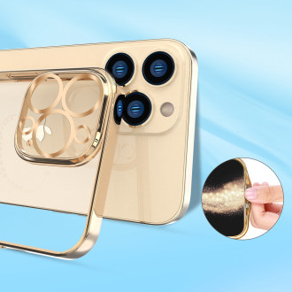 Pouzdro Kingxbar Wish Series zdobené krystaly iPhone 13 Pro modré
