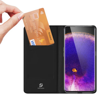 Dux Ducis Skin Pro case with a flip Oppo Find X5 black