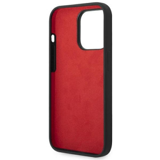 Ferrari FEHCP14LSIBK iPhone 14 Pro 6,1&quot; černo/černé pevné pouzdro silikonové kovové logo