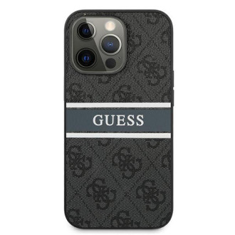Guess GUHCP13X4GDGR iPhone 13 Pro Max 6.7" grey/grey hardcase 4G Stripe