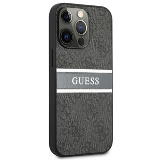 Guess GUHCP13X4GDGR iPhone 13 Pro Max 6.7" grey/grey hardcase 4G Stripe