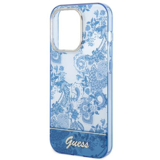 Guess GUHCP14LHGPLHB iPhone 14 Pro 6.1&quot; blue/blue hardcase Porcelain Collection