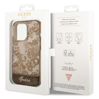 Guess GUHCP14LHGPLHC iPhone 14 Pro 6.1&quot; ocher hardcase Porcelain Collection