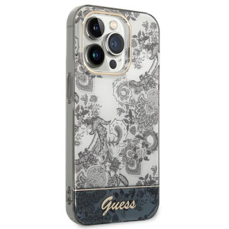 Guess GUHCP14LHGPLHG iPhone 14 Pro 6.1&quot; grey/grey hardcase Porcelain Collection