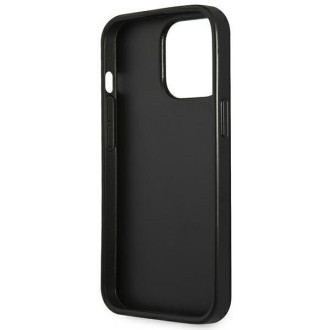 Guess GUHCP14LPSATLK iPhone 14 Pro 6,1&quot; černo/černé pevné pouzdro SaffianoTriangle Logo