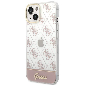 Guess GUHCP14MHG4MHP iPhone 14 Plus 6.7 &quot;pink / pink hardcase 4G Pattern Script