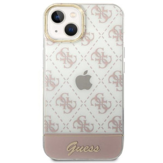 Guess GUHCP14MHG4MHP iPhone 14 Plus 6.7 &quot;pink / pink hardcase 4G Pattern Script