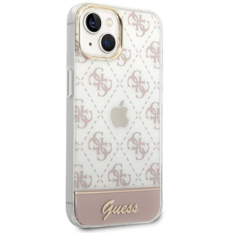 Guess GUHCP14MHG4MHP iPhone 14 Plus 6.7 &quot;pink / pink hardcase 4G Pattern Script