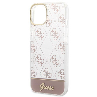 Guess GUHCP14MHG4MHP iPhone 14 Plus 6.7 &quot;pink / pink hardcase 4G Pattern Script