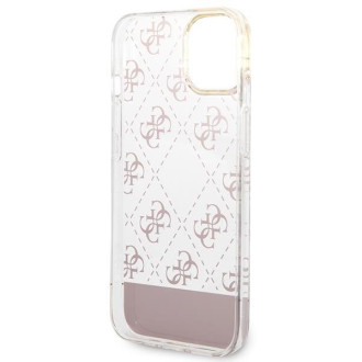 Guess GUHCP14MHG4MHP iPhone 14 Plus 6.7 &quot;pink / pink hardcase 4G Pattern Script