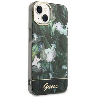 Guess GUHCP14MHGJGHA iPhone 14 Plus 6.7&quot; green/green hardcase Jungle Collection