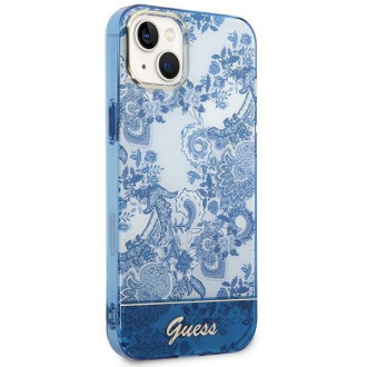 Guess GUHCP14MHGPLHB iPhone 14 Plus 6.7&quot; blue/blue hardcase Porcelain Collection