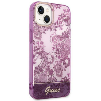 Guess GUHCP14MHGPLHF iPhone 14 Plus 6.7&quot; fuchsia/fuschia hardcase Porcelain Collection