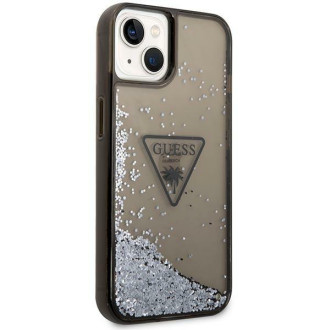 Guess GUHCP14MLFCTPK iPhone 14 Plus 6.7&quot; black/black hardcase Liquid Glitter Palm Collection