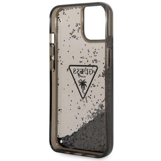 Guess GUHCP14MLFCTPK iPhone 14 Plus 6.7&quot; black/black hardcase Liquid Glitter Palm Collection