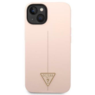 Guess GUHCP14MSLTGP iPhone 14 Plus 6.7&quot; pink/pink hardcase Silicone Triangle