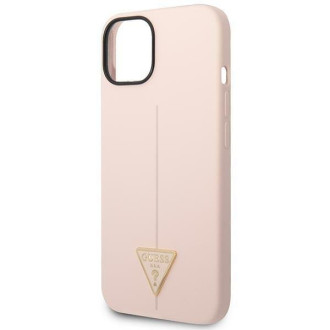 Guess GUHCP14MSLTGP iPhone 14 Plus 6.7&quot; pink/pink hardcase Silicone Triangle