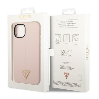 Guess GUHCP14MSLTGP iPhone 14 Plus 6.7&quot; pink/pink hardcase Silicone Triangle