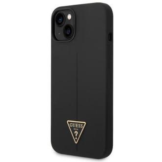 Guess GUHCP14SSLTGK iPhone 14 6.1&quot; black/black hardcase Silicone Triangle