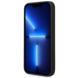 Guess GUHCP14SSLTGK iPhone 14 6.1&quot; black/black hardcase Silicone Triangle