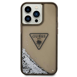 Guess GUHCP14XLFCTPK iPhone 14 Pro Max 6.7&quot; black/black hardcase Liquid Glitter Palm Collection