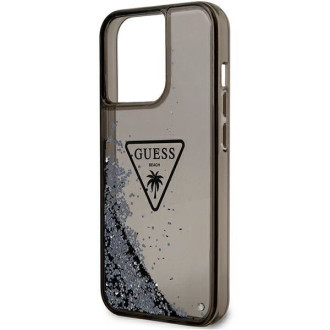 Guess GUHCP14XLFCTPK iPhone 14 Pro Max 6.7&quot; black/black hardcase Liquid Glitter Palm Collection