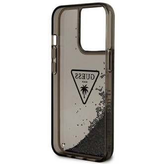 Guess GUHCP14XLFCTPK iPhone 14 Pro Max 6.7&quot; black/black hardcase Liquid Glitter Palm Collection