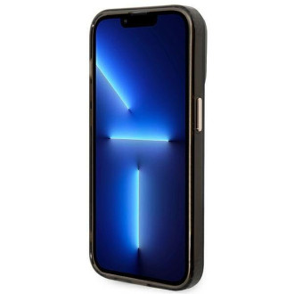 Guess GUHMP14LHTCMK iPhone 14 Pro 6.1&quot; black/black hard case Gold Outline Translucent MagSafe