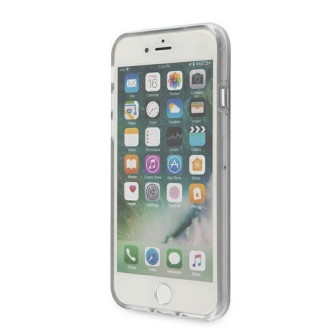 Karl Lagerfeld KLHCI8CKTR pevný obal na iPhone 7/8/SE 2020 / SE 2022 Transparent Karl &amp; Choupette