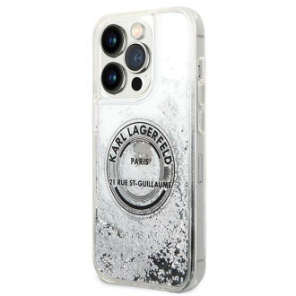 Karl Lagerfeld KLHCP14XLCRSGRS iPhone 14 Pro Max 6.7 "silver / silver hardcase Liquid Glitter RSG