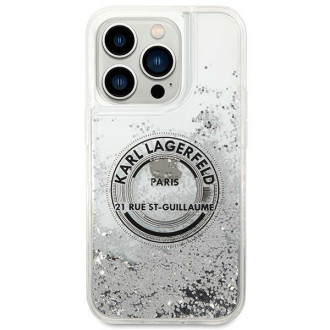 Karl Lagerfeld KLHCP14XLCRSGRS iPhone 14 Pro Max 6.7 "silver / silver hardcase Liquid Glitter RSG
