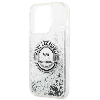 Karl Lagerfeld KLHCP14XLCRSGRS iPhone 14 Pro Max 6.7 "silver / silver hardcase Liquid Glitter RSG