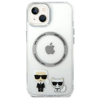 Karl Lagerfeld KLHMP14SHKCT iPhone 14 6.1 "hardcase transparent / transparent Karl & Choupette Aluminum Magsafe