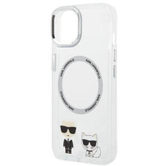 Karl Lagerfeld KLHMP14SHKCT iPhone 14 6.1 "hardcase transparent / transparent Karl & Choupette Aluminum Magsafe