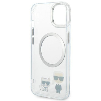 Karl Lagerfeld KLHMP14SHKCT iPhone 14 6.1 "hardcase transparent / transparent Karl & Choupette Aluminum Magsafe