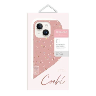 Uniq case Coehl Terrazzo iPhone 14 Plus 6.7 &quot;pink / coral pink