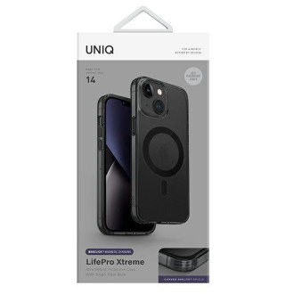 Uniq case LifePro Xtreme iPhone 14 6.1 &quot;Magclick Charging black / smoke frost