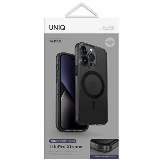 Uniq case LifePro Xtreme iPhone 14 Pro 6.1 &quot;Magclick Charging gray / frost smoke