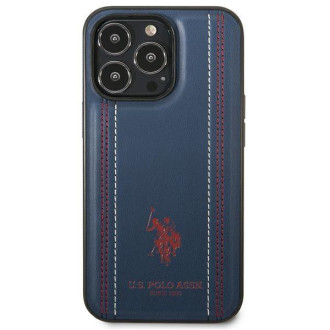 US Polo USHCP14LPFAV iPhone 14 Pro 6.1 &quot;navy blue / navy blue Leather Stitch