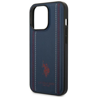 US Polo USHCP14LPFAV iPhone 14 Pro 6.1 &quot;navy blue / navy blue Leather Stitch