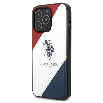 US Polo USHCP14LPSO3 iPhone 14 Pro 6.1 &quot;white / white Tricolor Embossed